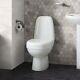 Modern Compact Cova Close Coupled Toilet Wc Pan Soft Close Seat Open Back