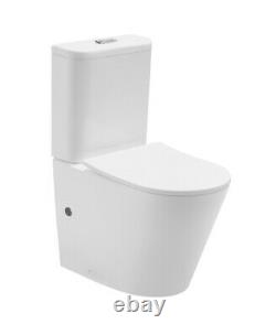 Modern Rimless Ceramic Coupled Toilet Set Fully BTW + Seat + Free Delivery