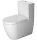 New Toilet + Tank + Seat Duravit Me By Starck Dual-flush Two-piece Elongated