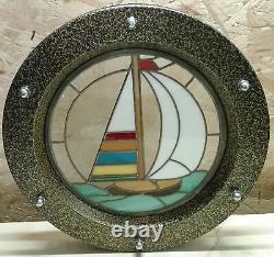 PORTHOLE FOR DOOR STAINLESS STEEL phi 350 mm COLORFUL