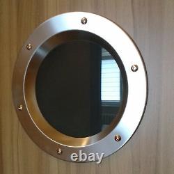 PORTHOLE FOR DOORS STAINLESS STEEL phi 350 mm. New