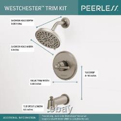 Peerless Westchester Tub Shower Trim Brushed Nickel-Certified Refurbished