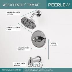 Peerless Westchester Tub Shower Trim Single Handle Chrome-Certified Refurbished