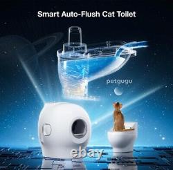 Petgugu Revolutionary Automatic Smart Cat Flush Toilet with app Control