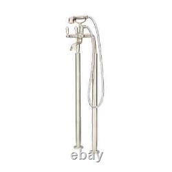 Pfister RT6-1TFD Traditional Floor Mounted Tub Filler w Hand Shower, Polished Ni