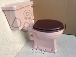 Pink Toilet Art Deco Pink Close Coupled Traditional Toilet