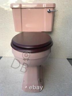 Pink Toilet Art Deco Pink Close Coupled Traditional Toilet
