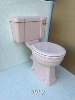 Pink Toilet Art Deco Style Pink Close Coupled Traditional Toilet