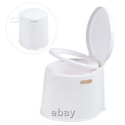 Portable Bathroom Toilet Close Coupled WC Soft Close Seat Pan Curved