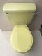 Primrose Yellow Toilet Close Coupled Including Seat