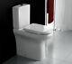 Rak 625mm Rimless Toilet Compact Deluxe Close Coupled Fully Back To Wall Wc Pan