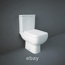 RAK Ceramics Series 600 Close Coupled Toilet Soft Close Seat Full Access White