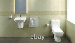 RAK Ceramics Series 600 Close Coupled Toilet Soft Close Seat Full Access White