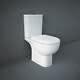 Rak Ceramics Tonique Close Coupled Toilet Wc Soft Close Seat Full Access White