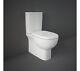 Rak Tonique Fully Btw Close Coupled Wc Toilet Pan Soft Close Toilet Seat 625mm