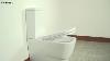Round Bathroom Toilet Close Coupled Modern Wc Soft Close Seat Dual Flush