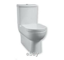 S-Wave Mode Close Coupled D Shape Fully Back to wall Toilet Pan WC Soft Seat