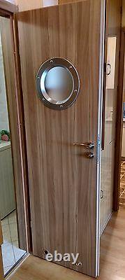 STAINLESS STEEL PORTHOLE VISION PANELS FOR DOORS phi 350 mm. Beautiful