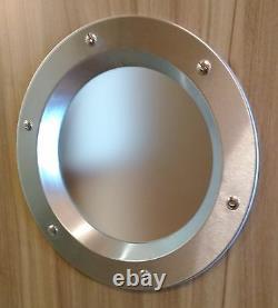STAINLESS STEEL PORTHOLE VISION PANELS FOR DOORS phi 350 mm. New. Beautiful