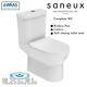 Saneux Air Rimless Closed Coupled Toilet With Cistern & Soft Close Seat, Wras