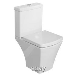 Square Compact Short Projection Close Coupled Toilet Cistern seat Basin vanity