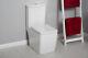 Square Compact Short Projection Close Coupled Toilet Pan Wc Cistern Soft Seat