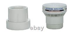 Studor 20341 Mini-Vent Air Admittance Valve with PVC Adapter, 1-1/2- or 2-Inc