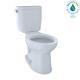 Toto Cst244ef#01 Entrada Two-piece Elongated 1.28 Gpf Universal Height Toilet