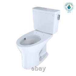 TOTO Drake Close Coupled Toilet, 1.28 & 0.8 GPF, 10 Rough-In RIGHT HAND TRIP LE