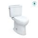 Toto Drake Two-piece Elongated 1.28 Gpf Tornado Flush Toilet With Cefiontect