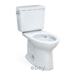 TOTO Drake Two-Piece Elongated 1.6 GPF TORNADO FLUSH Toilet with CEFIONTECT