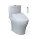 Toto Dual Flush Toilet With C5-washlet Seat 0.9/1.28-gpf Elongated White (2-piece)