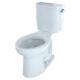 Toto Entrada Close Coupled Elongated Toilet Right Hand Trip Lever, Cotton
