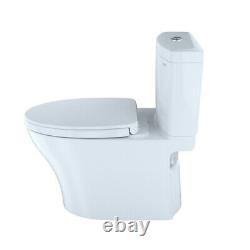 TOTO MS446124CEMFG#01 2-Pc Aquia IV 1.28 and 0.8 GPF Toilet Cotton White New