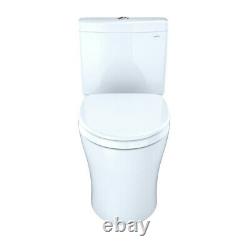 TOTO MS446124CEMFG#01 2-Pc Aquia IV 1.28 and 0.8 GPF Toilet Cotton White New