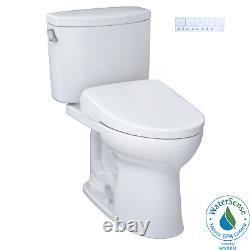 TOTO MW4544726CEFGA#01 WASHLET+ Drake II Two-Piece Elongated 1.28 GPF Toilet