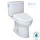 Toto Mw4544726cefga#01 Washlet+ Drake Ii Two-piece Elongated 1.28 Gpf Toilet