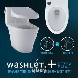 TOTO Toilet 30.75.9/1.28GPF Dual Flush Elongated SoftClose Seat Included White