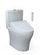 Toto Toilet With C5 Washlet Seat 0.9/1.28 Gpf Dual Flush Elongated White (2-piece)