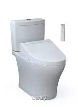 TOTO Toilet with C5 Washlet Seat 0.9/1.28 GPF Dual Flush Elongated White (2-Piece)