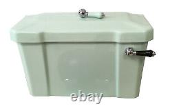 TRTC Art Deco Green Close Coupled Toilet Traditional New