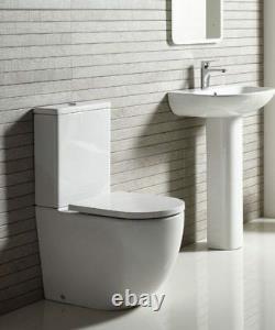Tavistock Orbit Short projection Rimless Close Coupled Toilet Wc Pan Seat 620mm