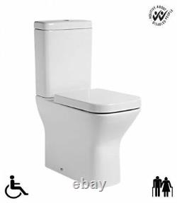 Tavistock Square Comfort Height Elderly Disabled Close Coupled Toilet Wc Pan sea