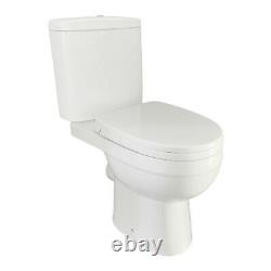 Toilet Ceramic Close Coupled With Soft Close Seat Cistern Modern Bathroom