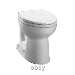 Toto C715#01 Carusoe Round Toilet Bowl Only in Cotton White
