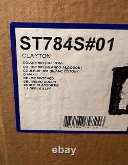 Toto Clayton Toilet Tank withtrim & coupling components Cotton White ST7845#01