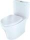 Toto Ms446124cemg(a) Aquia Iv Close Coupled Toilet, 1.28 & 0.8 Gpf, Tank & Seat
