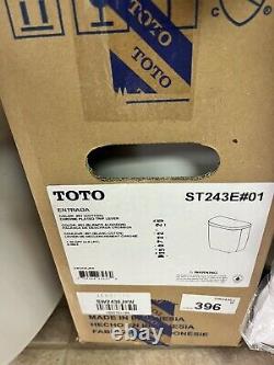 Toto ST243E#01 Entrada Close Coupled Elongated Toilet Tank and Cover, White Whit