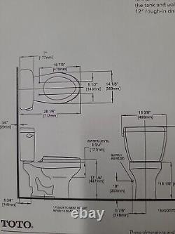 Toto St406 #01 Roman Close Coupled Toilet Tank-cotton-fits C406f Bowl