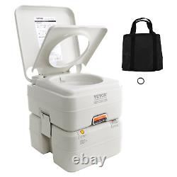 VEVOR Portable Toilet for Camping 5.3 Gal Waste Tank & 3.2 Gal Flush Tank Pr